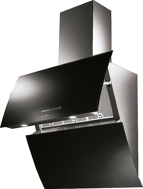 Вытяжка Faber MIRROR BK BRS X/V A90 LOGIC (110.0255.527)