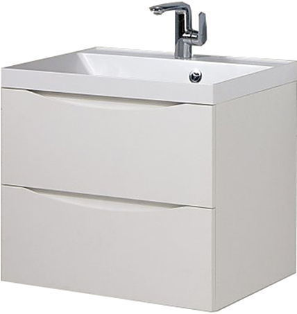 Тумба под раковину BelBagno MARINO-600-2C-SO-BL-P белый глянцевый