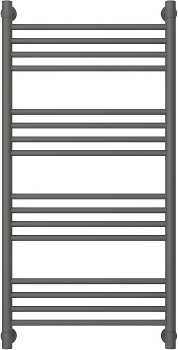 Полотенцесушитель водяной Сунержа Богема+ 100x50 см с прямой перемычкой, графит