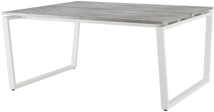 Стол офисный КОБОР OTR/2-100/160 white/chicago