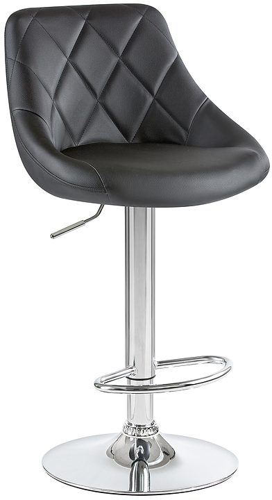 Стул барный DOBRIN 5007-LM LOGAN (черный, хром) 2 шт.