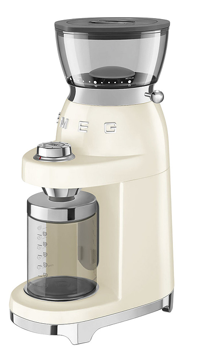 Кофемолка SMEG CGF03CREU 150 Вт кремовый, глянцевый