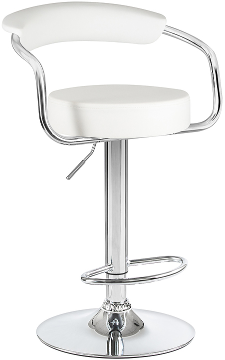 Стул барный DOBRIN 5013-LM-N MARTA (белый, хром) 2 шт.