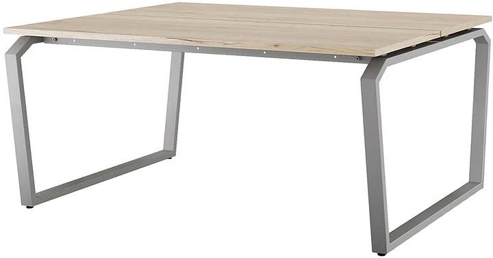 Стол офисный КОБОР TB/2-100/140 aluminum/natural