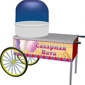 Тележка для для аппарата сахарной ваты ТТМ ТАСВ-110СК