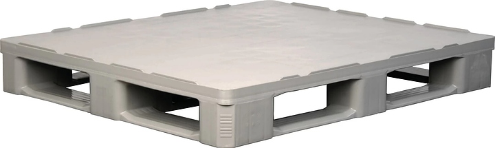 Паллет гигиенический ТАРА.РУ IR 1210-5R-G 1200х1000х160 мм (cплошной на 5 полозьях) серый