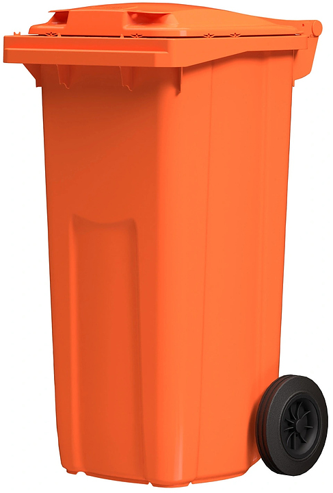 Контейнер для мусора iPlast 27.C29 120 л оранжевый