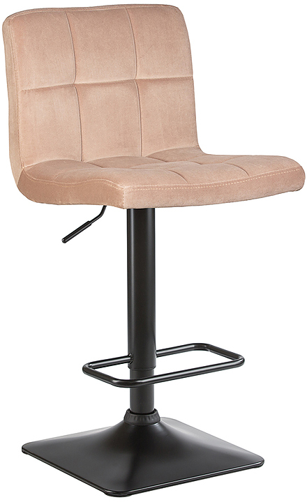 Стул барный DOBRIN 5018-LM-N DOMINIC (мокко велюр, черный) 2 шт.