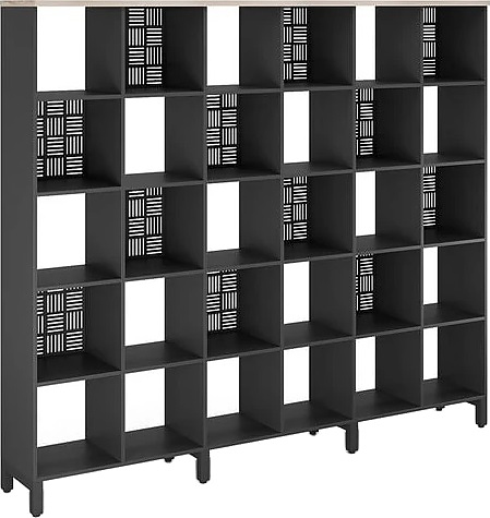 Стеллажная система КОБОР SQ-5X6 black/natural