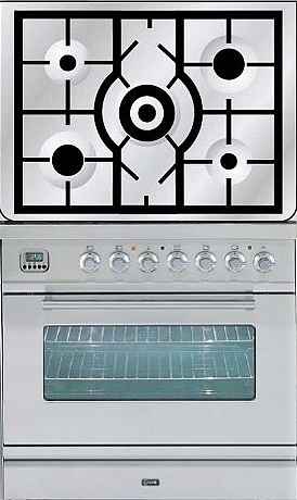 Газовая плита с духовым шкафом ILVE PW-80C-MP