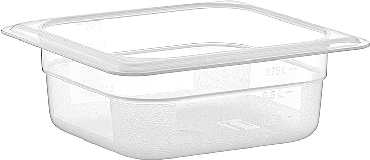 Гастроемкость Gastroplast GNPP-1665 1/6-65 (176х162х65) 0,75 л полипропилен прозрачная