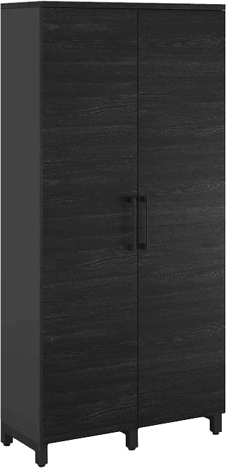 Шкаф для одежды КОБОР HRG-90/40/M black/wood