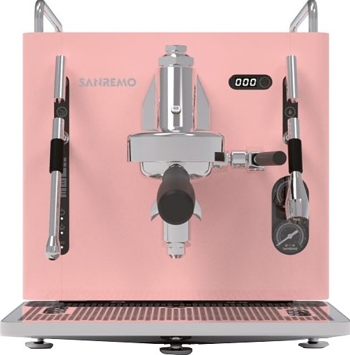 Кофемашина Sanremo Cube V Absolute 1 гр. полуавтомат, розовая