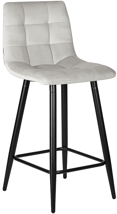 Стул полубарный DOBRIN 8078-1-LML-N OLIVIA (светло-серый) 2 шт.