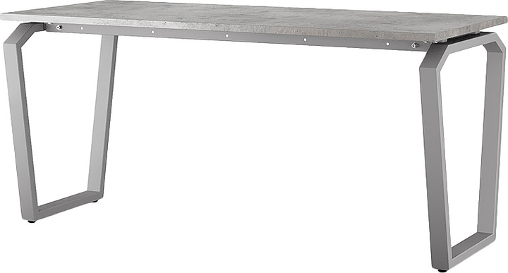 Стол офисный КОБОР TB-80/80 aluminum/chicago