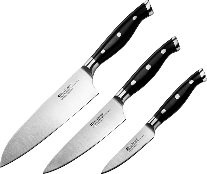 Набор ножей кухонных Swiss Diamond SDPKSET04 (3 штуки)