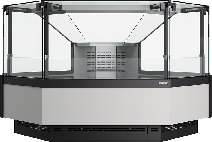 Витрина холодильная Carboma Atrium 3 GC120 VM-5-1 внешний угол версия 2.0 (без боковин, динамика)