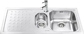 Кухонная мойка SMEG LV100FS-3
