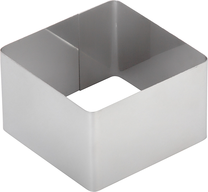 Форма кондитерская Техно-ТТ квадрат 220х220х50 мм нерж. сталь