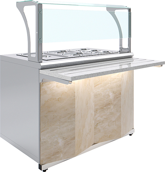 Мармит вторых блюд Luxstahl МВП (С)-1500 Premium Monolith