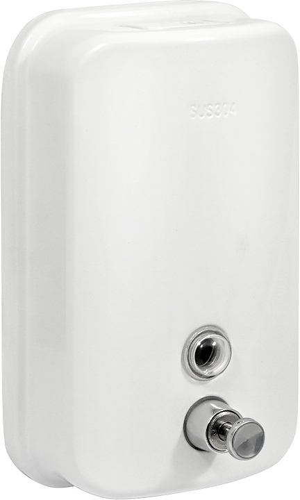 Дозатор жидкого мыла Puff 8615W 1000 мл (нерж. сталь) белый