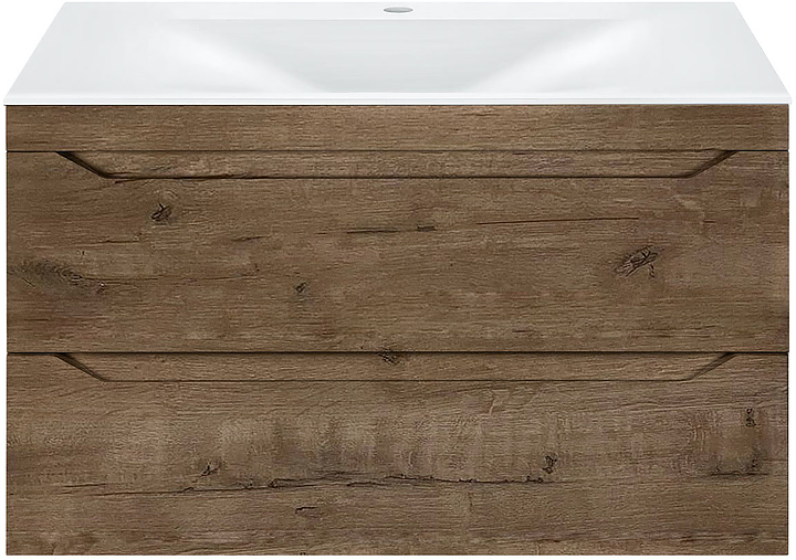 Тумба под раковину Vincea Fine 800 V.Oak 79,9х50 см, подвесная, дуб винтаж