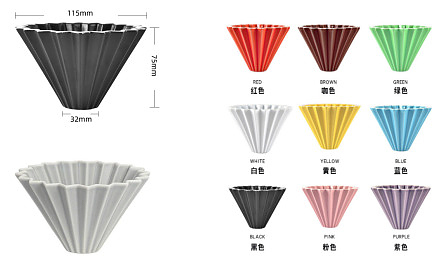 Воронка для заваривания кофе Manifesta CBRWB12 керамика, черный, красный