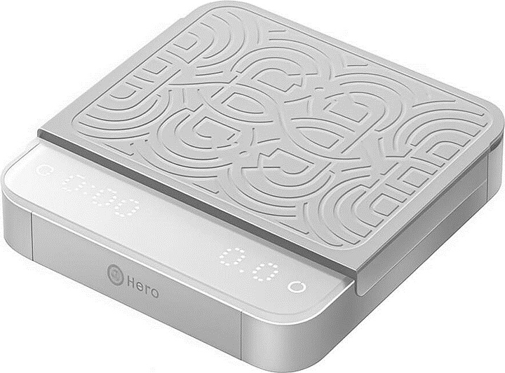 Весы бариста аккумуляторные ZeroHero Smart Scale 3.0 (Pour-over) (1800 мА·ч 0,3-2000 г) белые