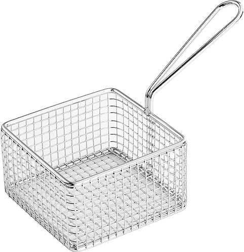 Корзинка для подачи P.L. Proff Cuisine MCB-4SN (HONRI) 9,5х9,5 см h=5,8 см (нерж. сталь)