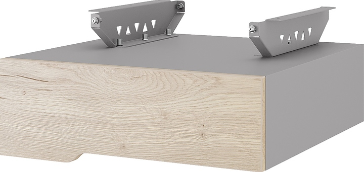 Тумба подвесная КОБОР T-1 aluminum/natural