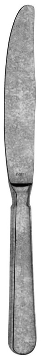 Нож столовый Narin 202223 Baget retro 23.4 см (материал нерж. сталь, Stonewashed состаренное покрытие)