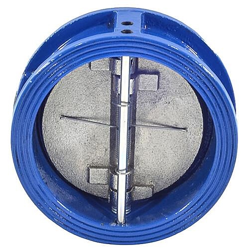 Клапан обратный Россия 2/створ Ду 250 Ру16 Тмакс=130 оС межфл створки чугун Китай