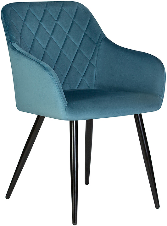 Стул обеденный DOBRIN 8266-LML ROBERT (морская волна, черный)