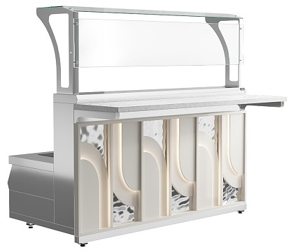 Мармит первых блюд 3-конфорочный индукционный Luxstahl МПИ (С)-1500 Premium Arch (Арка)