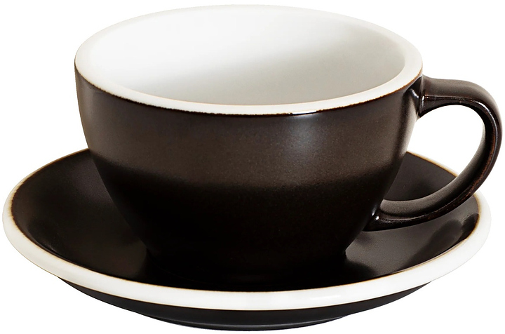 Кофейная пара Loveramics Egg Latte Cup 300-70BGU/71BGU 300 мл, титановый (gunpowder)
