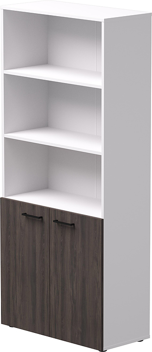 Шкаф для документов Everprof EVO белый, дуб Пасадена