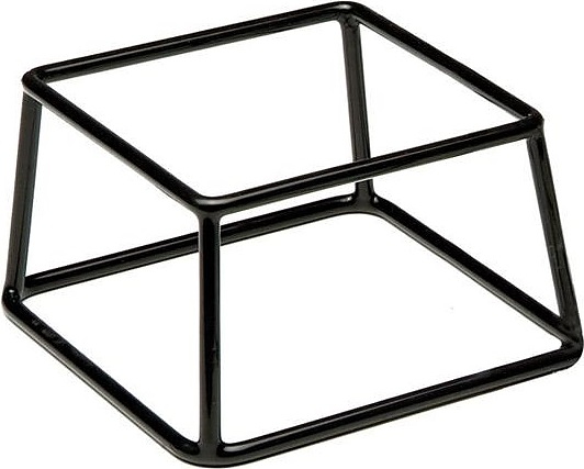 Подставка для фуршетных блюд APS 49149 18х18 см h=10 см (металл) черная