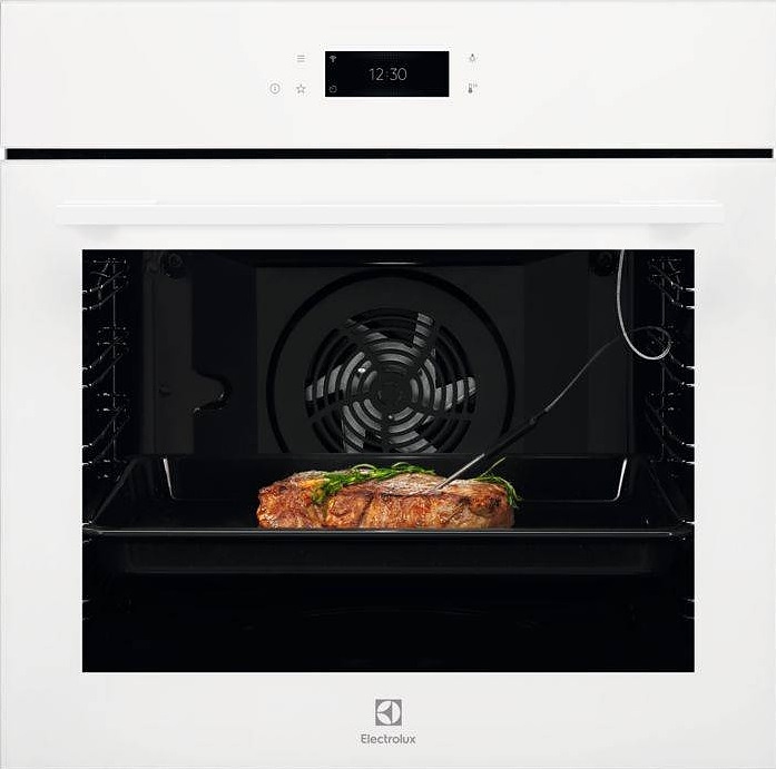 Духовой шкаф с пиролизом Electrolux EOE8P39WV белый / стекло