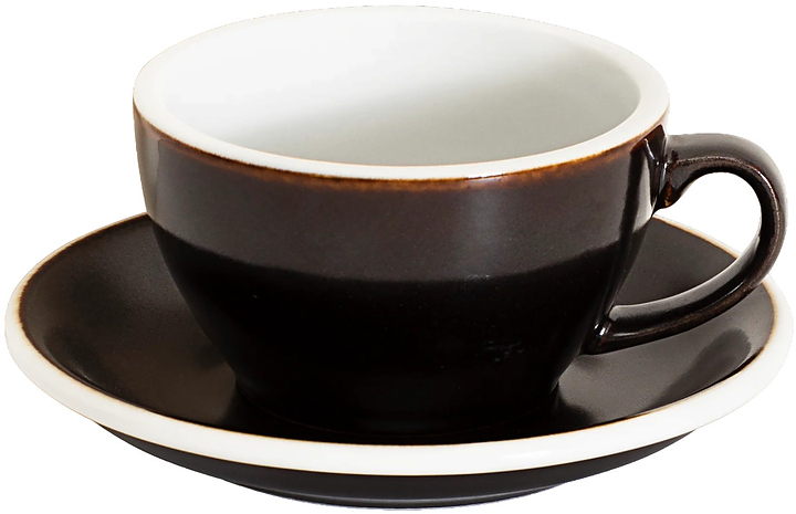 Кофейная пара Loveramics Egg Latte&Cappuccino Cup C088-104BGU/C088-71BGU 250 мл, титановый  (gunpowder)