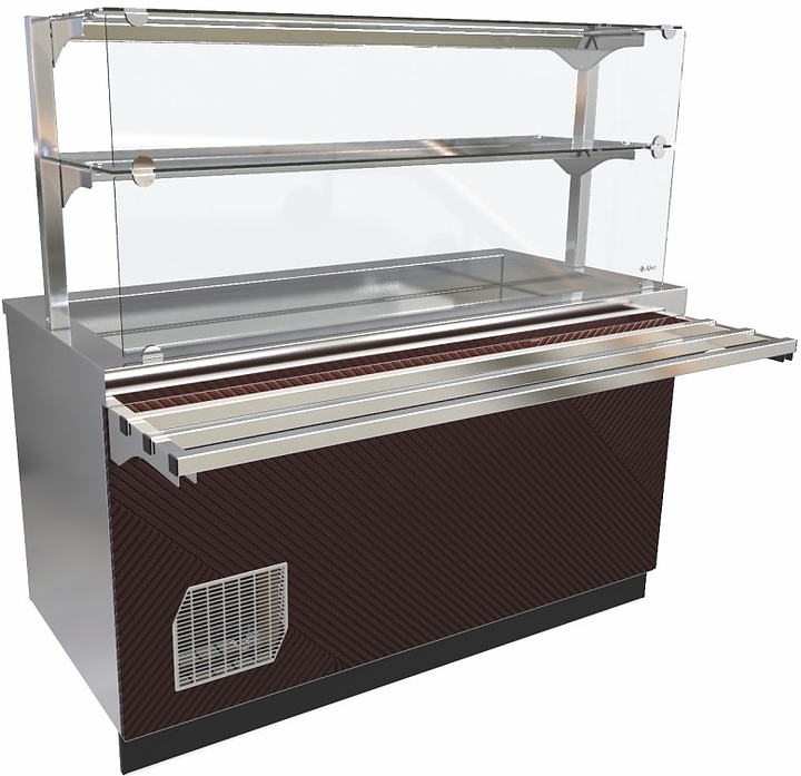 Прилавок-витрина холодильный Abat Сэйла ПВВ(Н)-70Е-03-НШ оригами