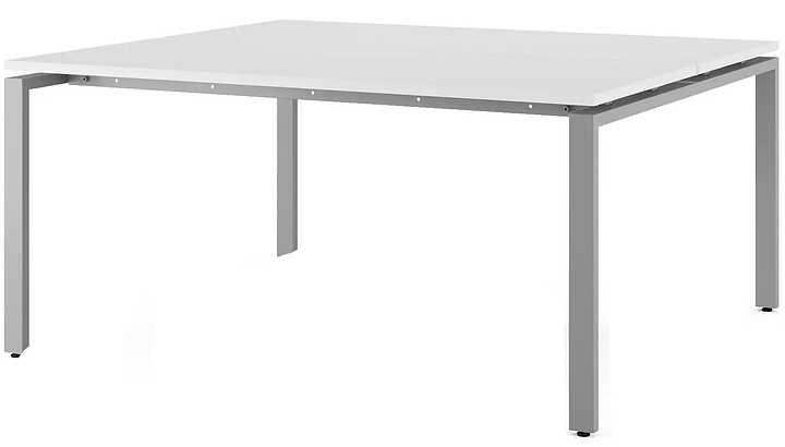 Стол офисный КОБОР P/2-100/140 aluminum/premium