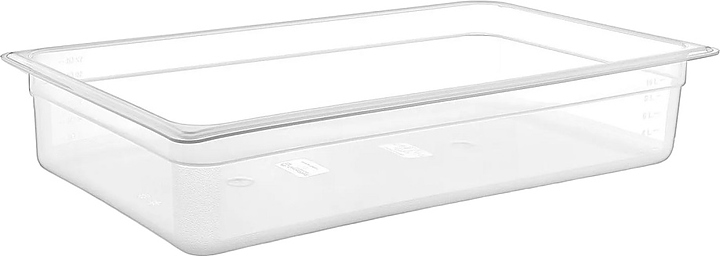Гастроемкость Gastroplast GNPP-11100 GN 1/1-100 (530х325х100) 12 л полипропилен прозрачная