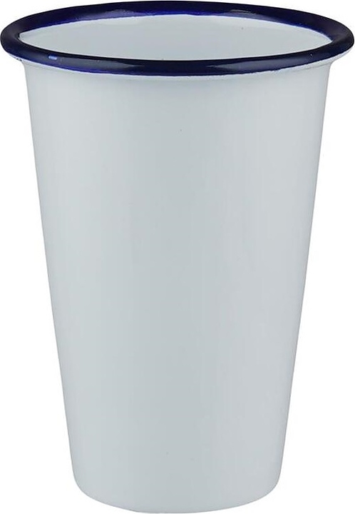 Чашка Sunnex CEB9136 Blue Rim 450 мл d=9,3 см h=12,2 см (эмалированная сталь)