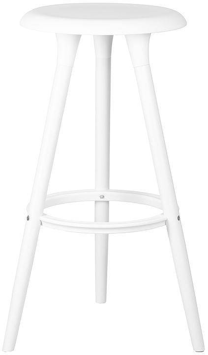 Табурет барный DOBRIN 652PP-LMZL-N ROYCE (белый) 4 шт.
