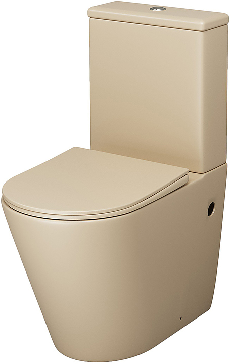 Унитаз напольный с крышкой-сиденьем Grossman Color GR-4480BEMS бежевый матовый
