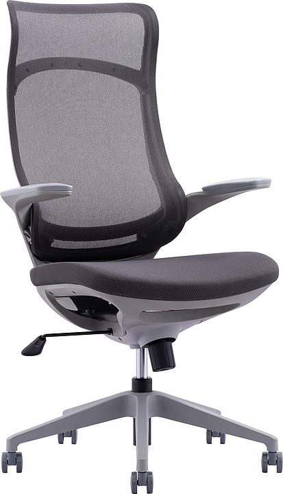 Кресло руководителя Everprof Spirit (сетка) серое