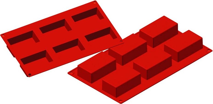 Форма силиконовая P.L. Proff Cuisine 81200455 "Прямоугольник" 6 ячеек