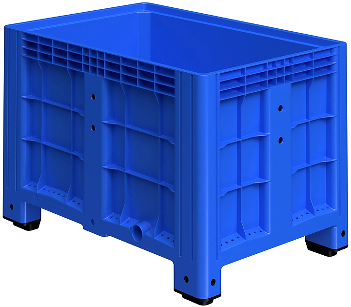 Контейнер iPlast iBOX 11.602 1200х800х800 мм на ножках, синий
