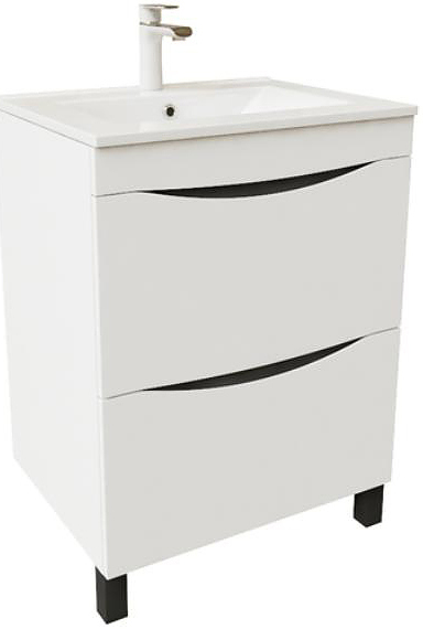 Тумба с раковиной IDDIS Cloud CLO60WFi95K 60 см напольная