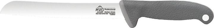 Нож для хлеба MVQ Profi Color Messer F4218 l=25 см (нерж. сталь / пластик) с серой ручкой